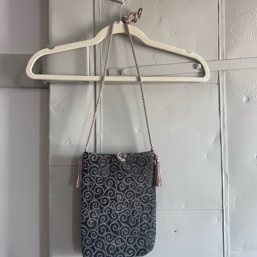 Vintage Bucket Bag/ Pouch with Tassels